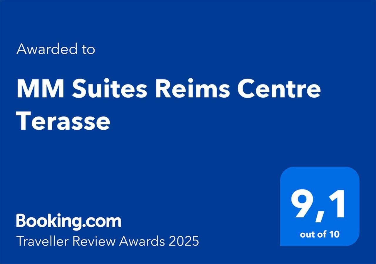 Mm Suites Reims Centre Terasse Екстер'єр фото